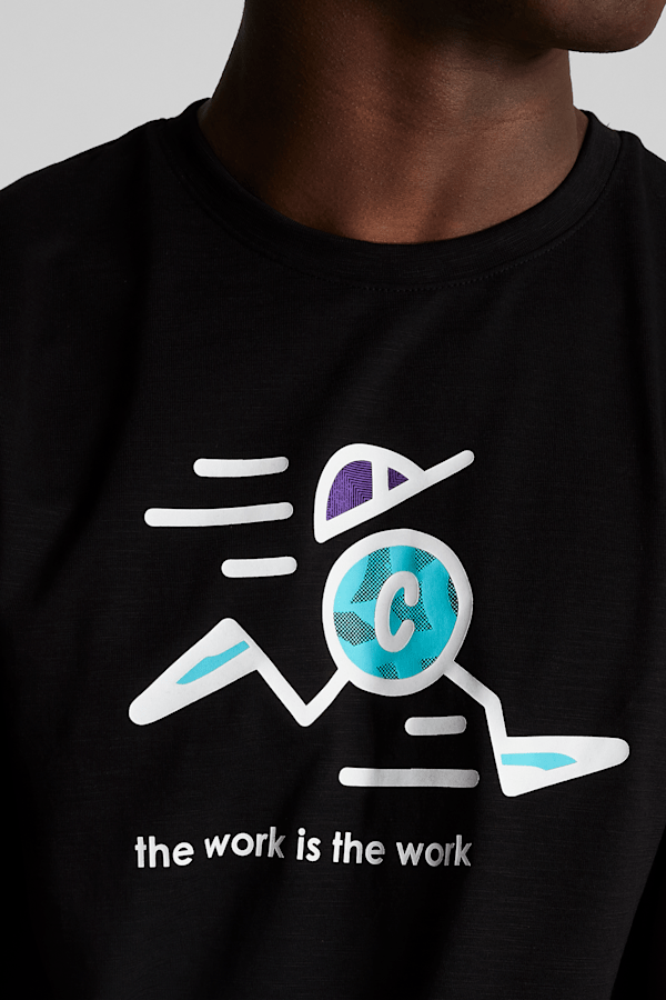 T-shirt de course PUMA x CIELE « The Work is the Work », PUMA Black, extralarge